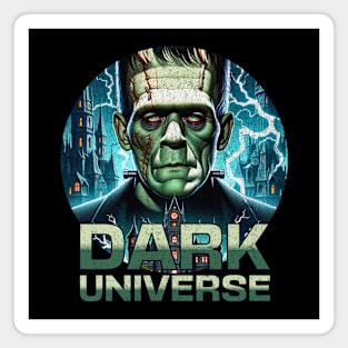 Distressed Vintage Look Frankenstein Monster Dark Universe Portal Style Magnet